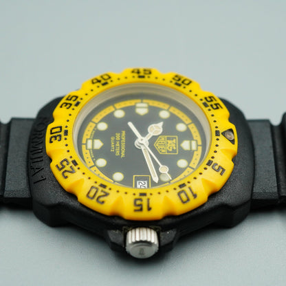 *N MINT* Vintage TAG Heuer FORMULA 1 380.508 Quartz Black Dial 28mm Women Watch