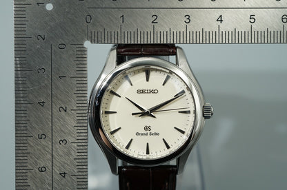 *MINT* Vintage1997 Grand SEIKO 9F61-0A10 Quartz White Dial Round 35mm Mens Watch