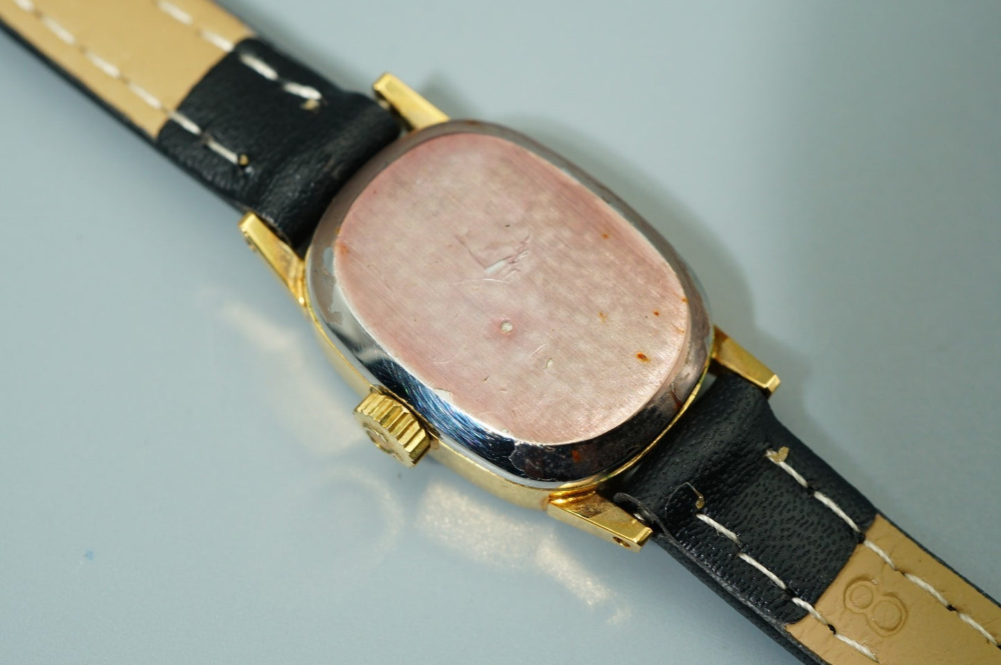 *N MINT* Vintage 1971 OMEGA Geneve Cal.485 Hand Wind Gold Oval 15mm Women Watch