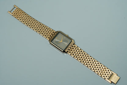 *TOP MINT* Vintage 1991 SEIKO Dolce  8N40-5050 Qz Gray Square 26mm Women Watch