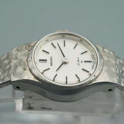 *Exc+5* Vintage 1975 SEIKO HI-BEAT 1120-0120 Hand Wind Silver 19 mm Women Watch