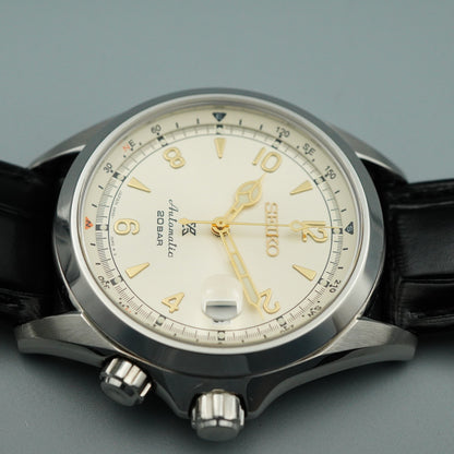 *MINT Box & Paper* SEIKO Prospex Alpinist 6R35-00E0 Automa White 39mm Mens Watch