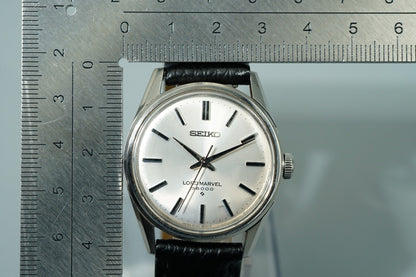 N MINT Vintage 1964 SEIKO LORD MARVEL 5740-8000 AT Silver Round 34mm Mens Watch