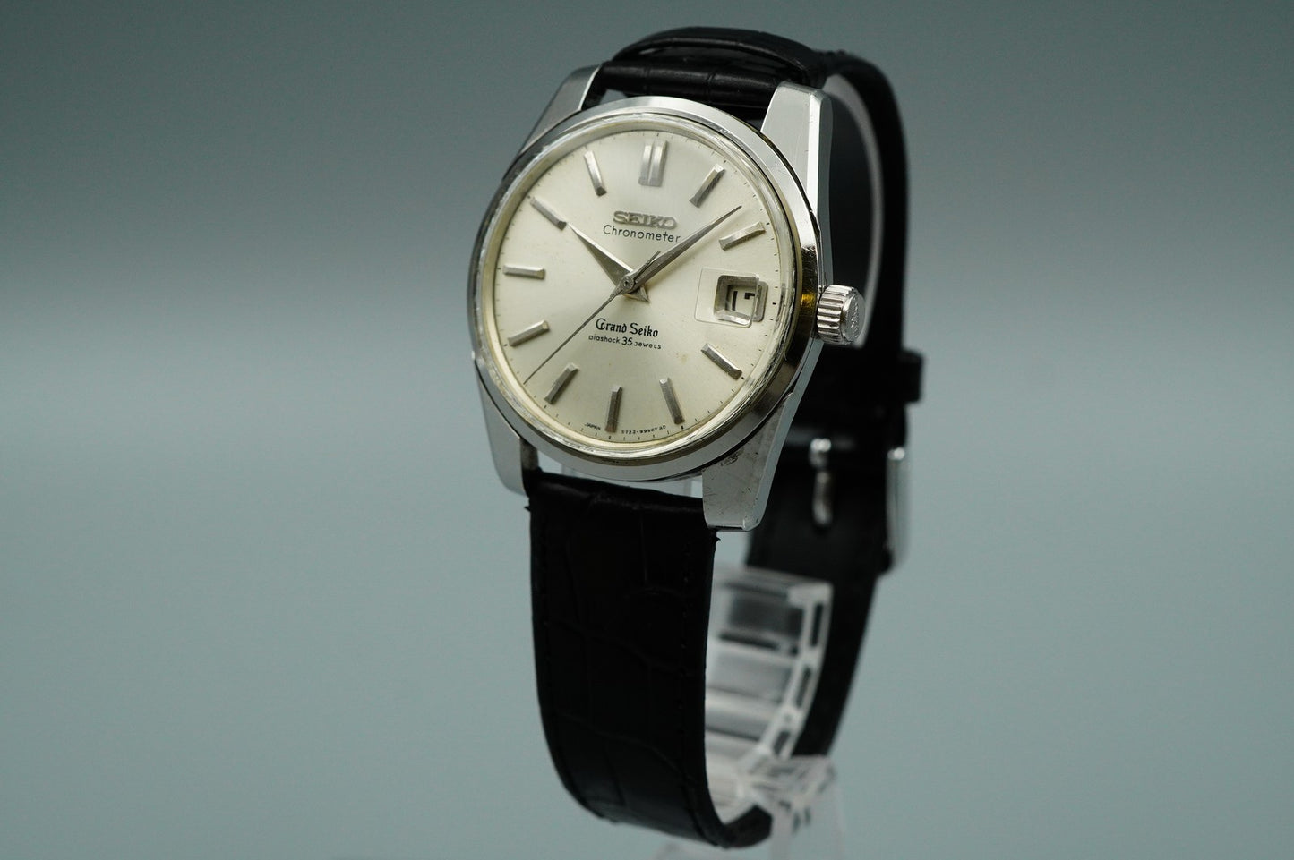 Exc+5 1960s SEIKO GRAND SEIKO 43999 Hand Winding Silver Round 36mm Mens Watch