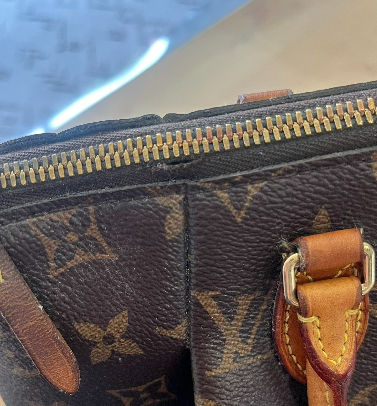 Louis Vuitton Turenne PM Monogram Brown Handbag M48813  Authentic Condition *B*