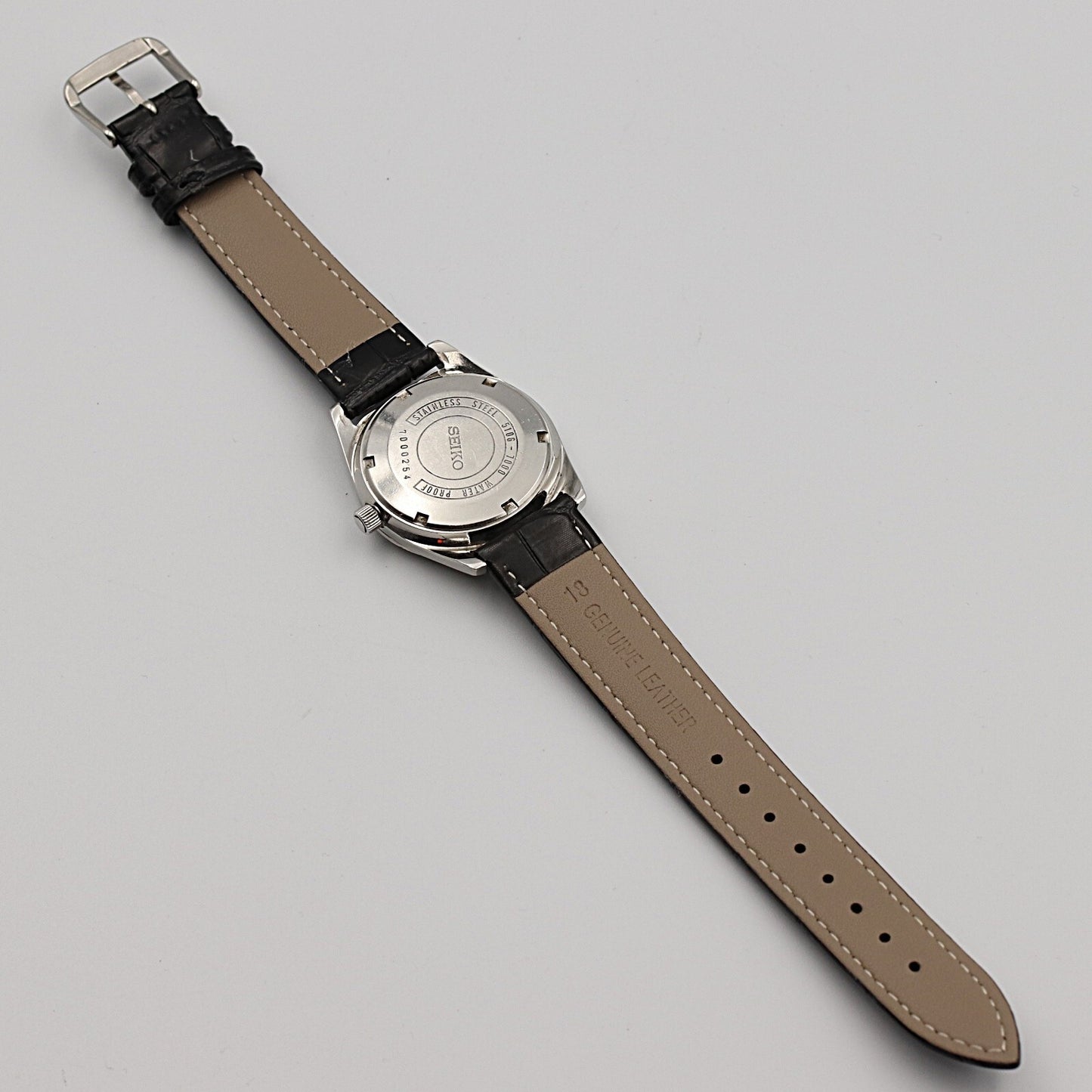 *Exc+5* Vintage 1977 SEIKO Matic-p 5106-7000 Automa White Round 34mm Mens Watch