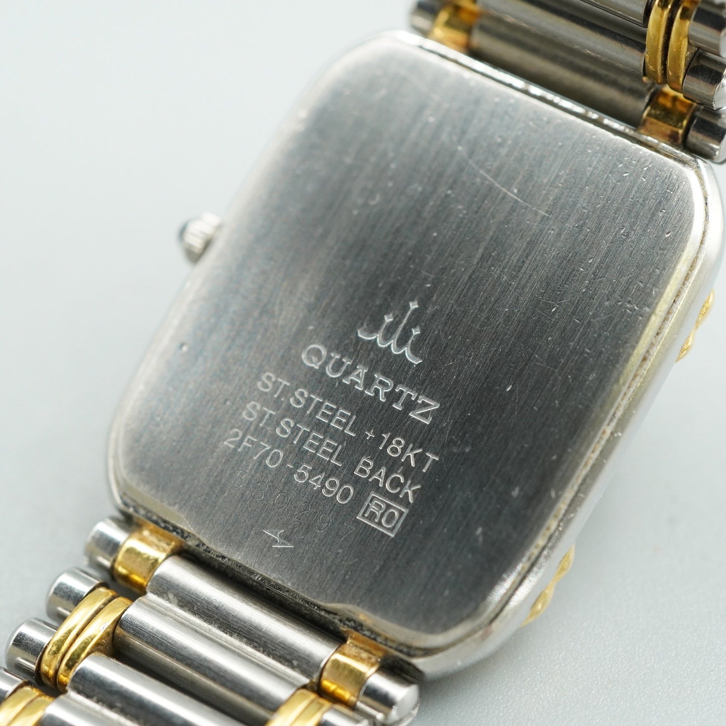 N MINT Vintage 1990s SEIKO CREDOR 2F70-5490 Qz Silver Rectangle 19mm Women Watch