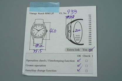 *Working for Parts* Vintage 1970s SEIKO KING 4823-8050 Qz Blue 36mm Mens Watch