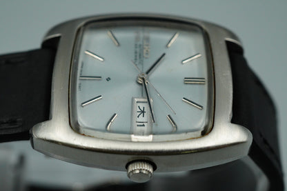 Exc+5 Vintage SEIKO LORD MATIC 5606-5040 Automatic Silver Square 33mm Mens Watch