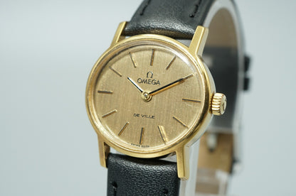 NEAR MINT Vintage 1958 OMEGA De Ville Cal.625 Hand Winding Gold 24mm Women Watch