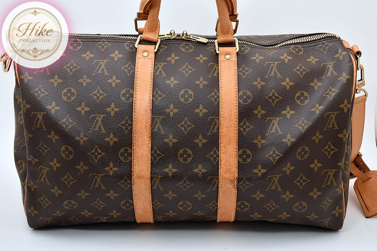 Louis Vuitton KEEPALL BANDOULIERE 45 Monogram Boston Bag M41418 Auth *AB*