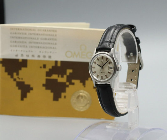 *NEAR MINT* Vintage OMEGA Geneve Cal.681 Automatic Silver Dial Women Watch
