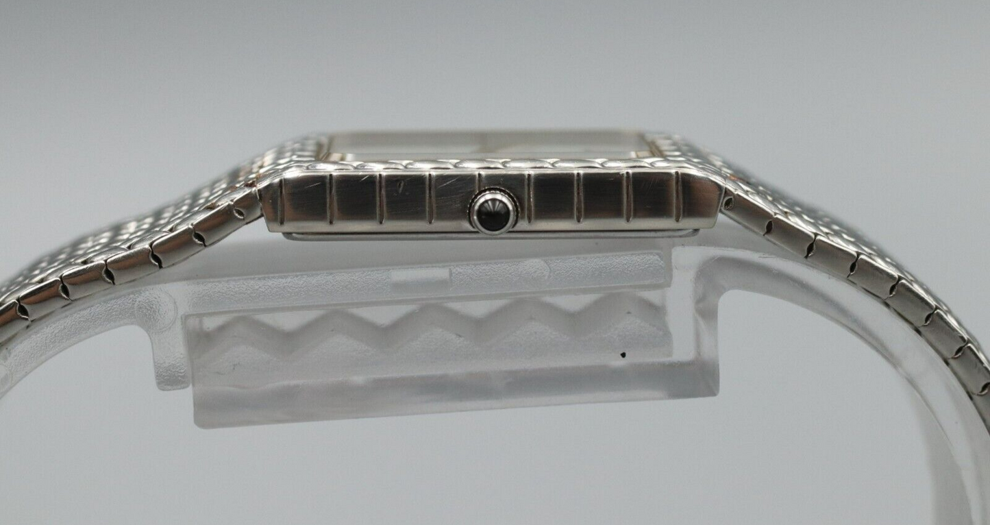 *N MINT* Vintage SEIKO CREDOR 2F70-5341 Quartz White Dial Rectangle Women Watch