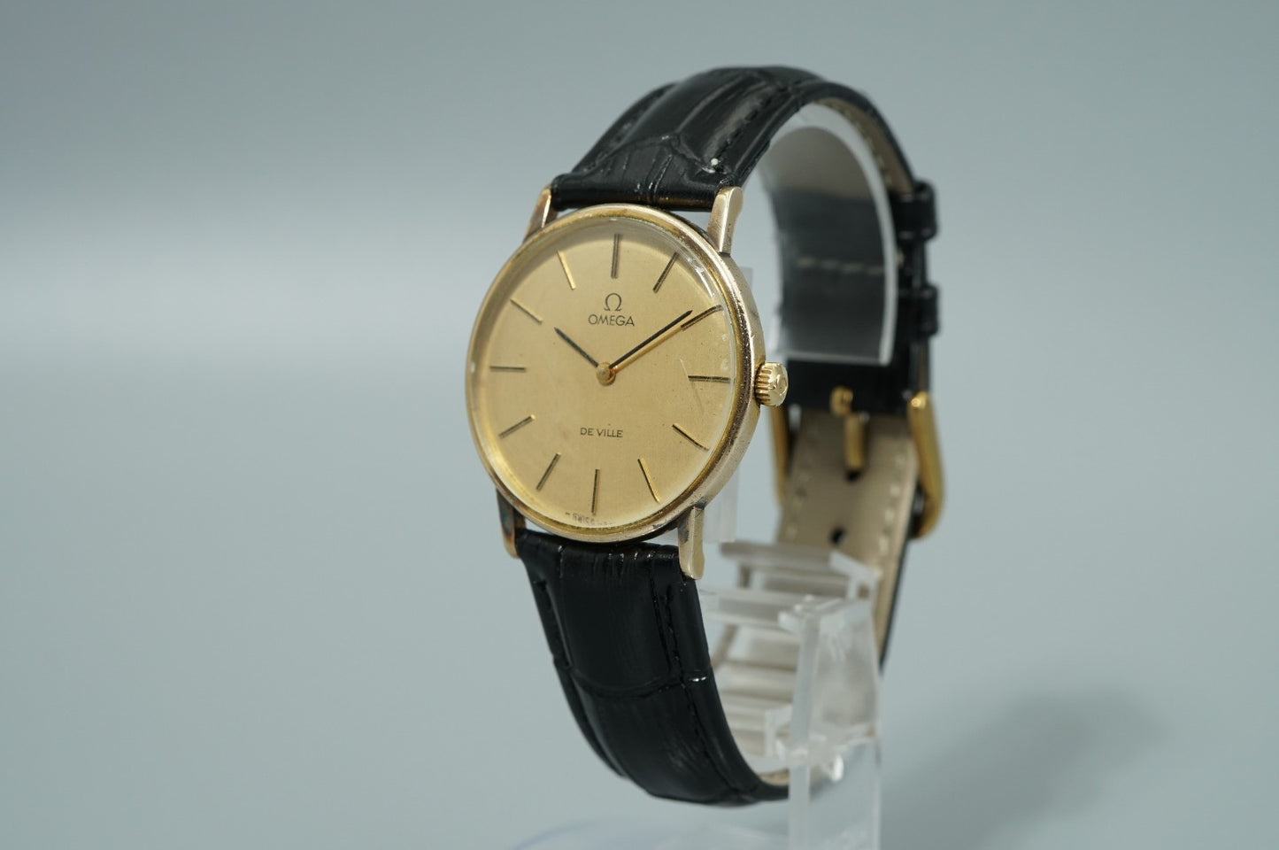 *Exc+5* Vintage 1970 OMEGA De Ville Cal.625 Hand Wind Gold Round 32mm Mens Watch