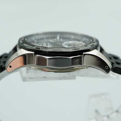 *Exc+5* New Batt SEIKO Brightz 8B53-0AA0 Solar Black Dial Round 40mm Mens Watch