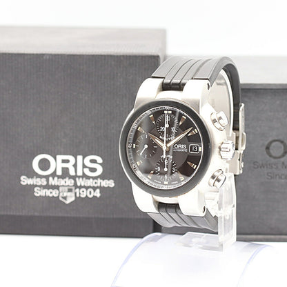 N MINT Vintage 1990s ORIS  7521-44 Automatic Black Dial  42mm 15.5cm Mens Watch