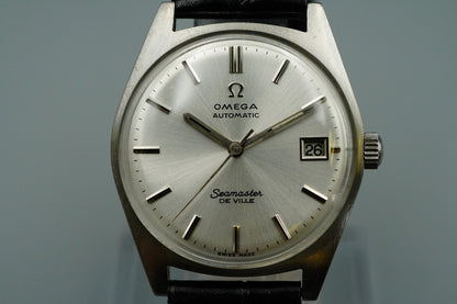 N MINT 1960s OMEGA Seamaster De Ville Cal.565 Automatic Silver 34mm Mens Watch