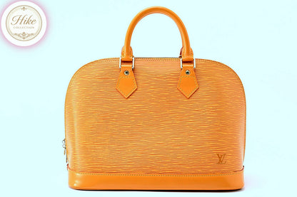 Louis Vuitton Alma Epi Yellow Handbag M52149 Authentic Condition *SA*