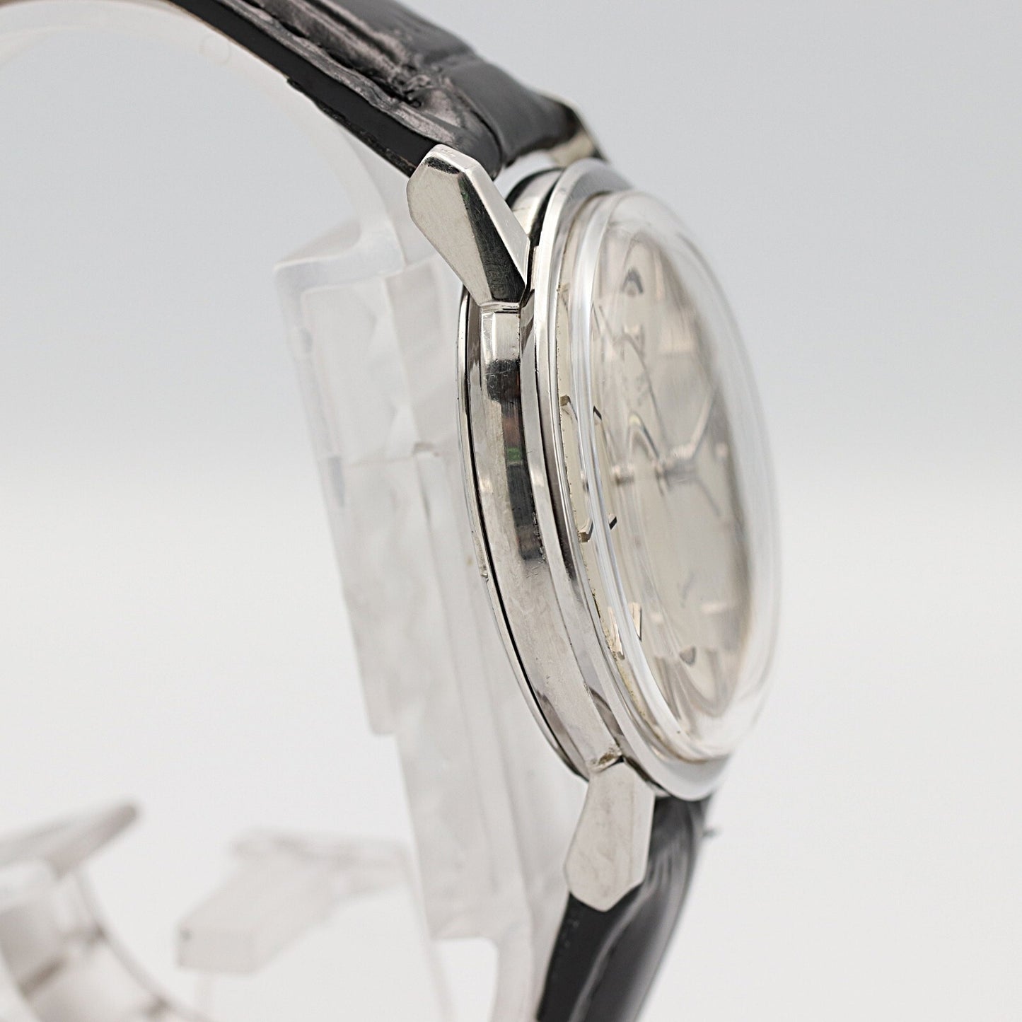 N MINT Vintage 1967 OMEGA Seamaster Cal.565 Automa Silver Round 34mm Mens Watch