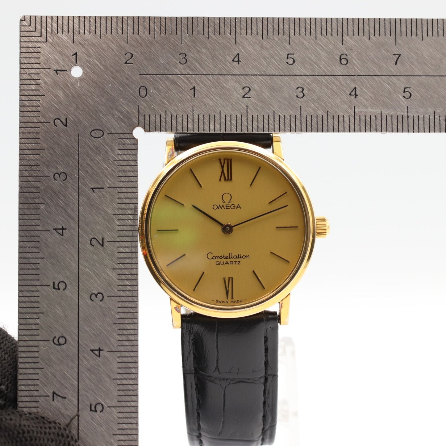 *Exc+5* Vintage 1979 OMEGA Constellation Cal.1330 Qz Gold Round 33mm Mens Watch
