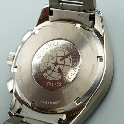 *MINT in Box* SEIKO ASTRON SBXB045 8X53-0AB0 Solar Black Round 45mm Mens Watch