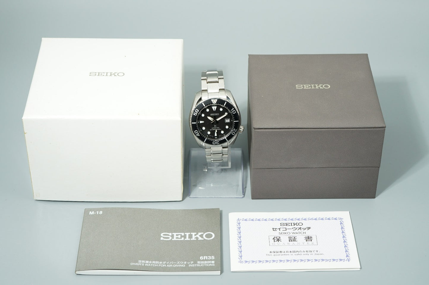 *MINT*  SEIKO  Prospex - 6R35-00A0 Automatic Black Dial Round 45mm Mens Watch