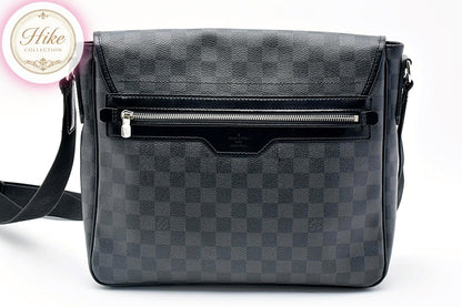 Louis Vuitton Damier Graphite Daniel MM Shoulder Bag N58029 Auth Condition *A*