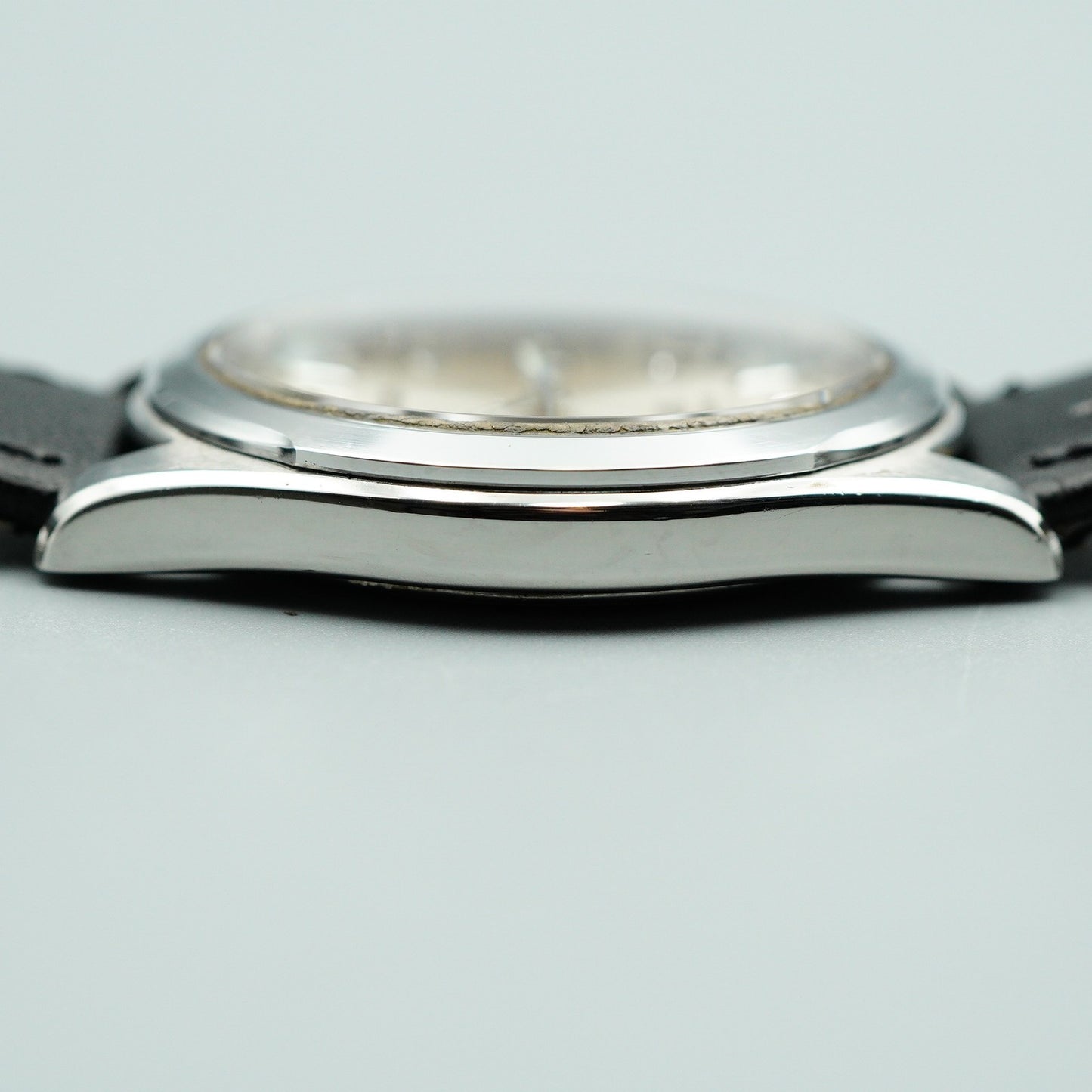 *MINT* Polished GRAND SEIKO GS 8N65-8000 Qz Silver Dial Round 35mm Mens Watch