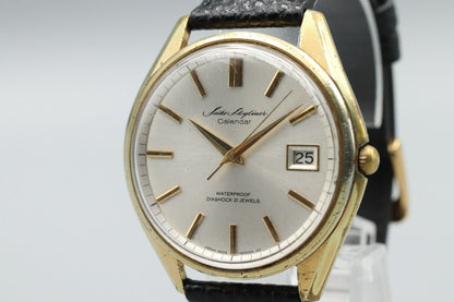 *Exc+4* Vintage SEIKO Skyliner 6222-8000 Hand Winding Gold Dial Date Mens Watch