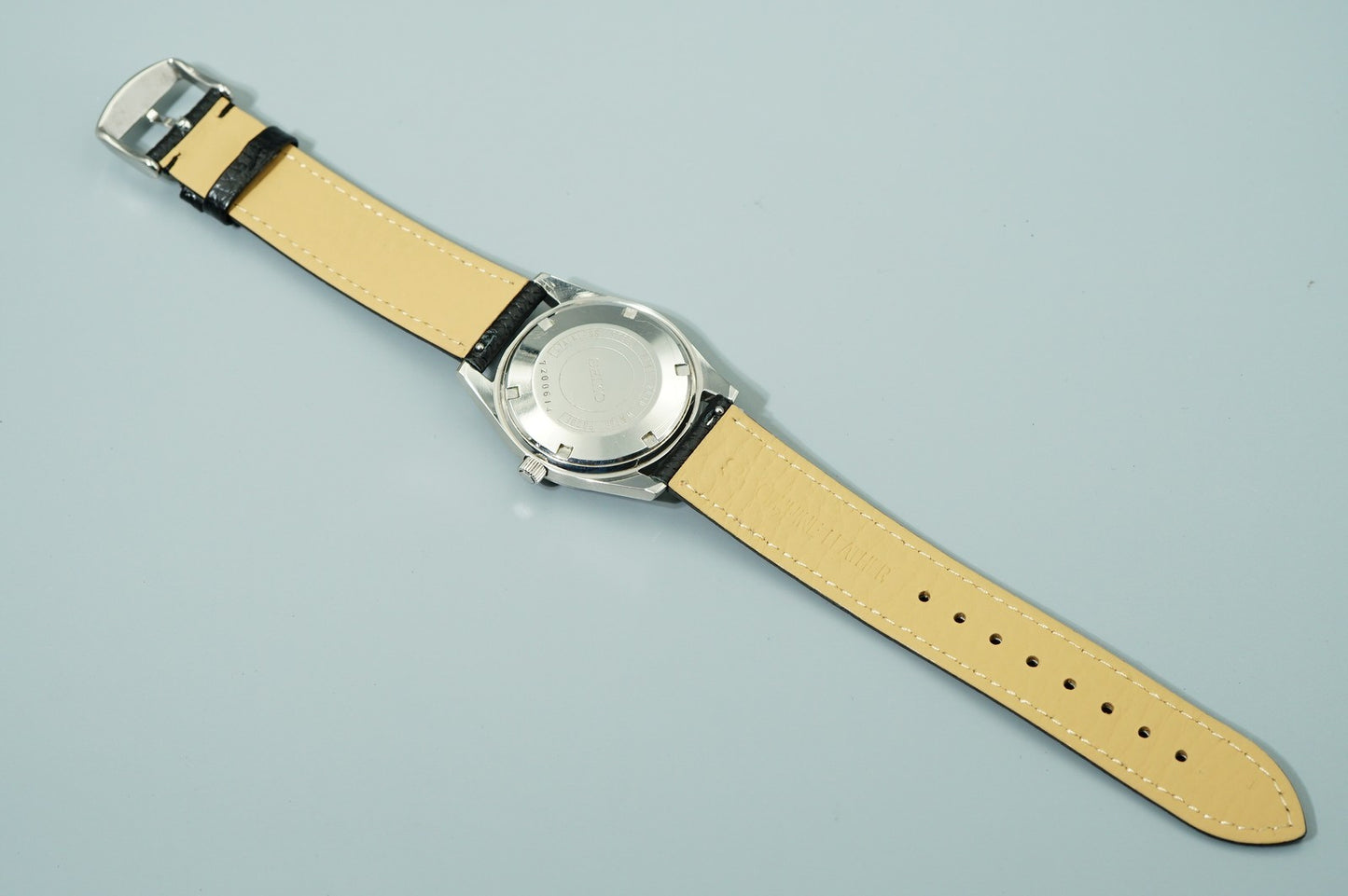 *N MINT* Vintage 1967 SEIKO MATIC-P 5106-8010 AT Silver Round 36mm Mens Watch