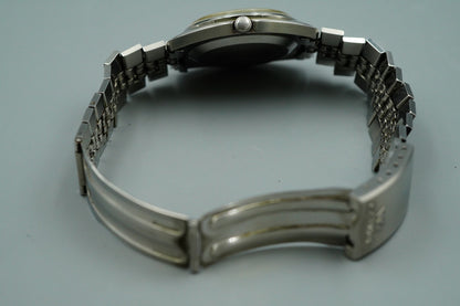 N MINT Vintage SEIKO LORD MATIC 5606-7000 Automatic Silver Round 36mm Mens Watch