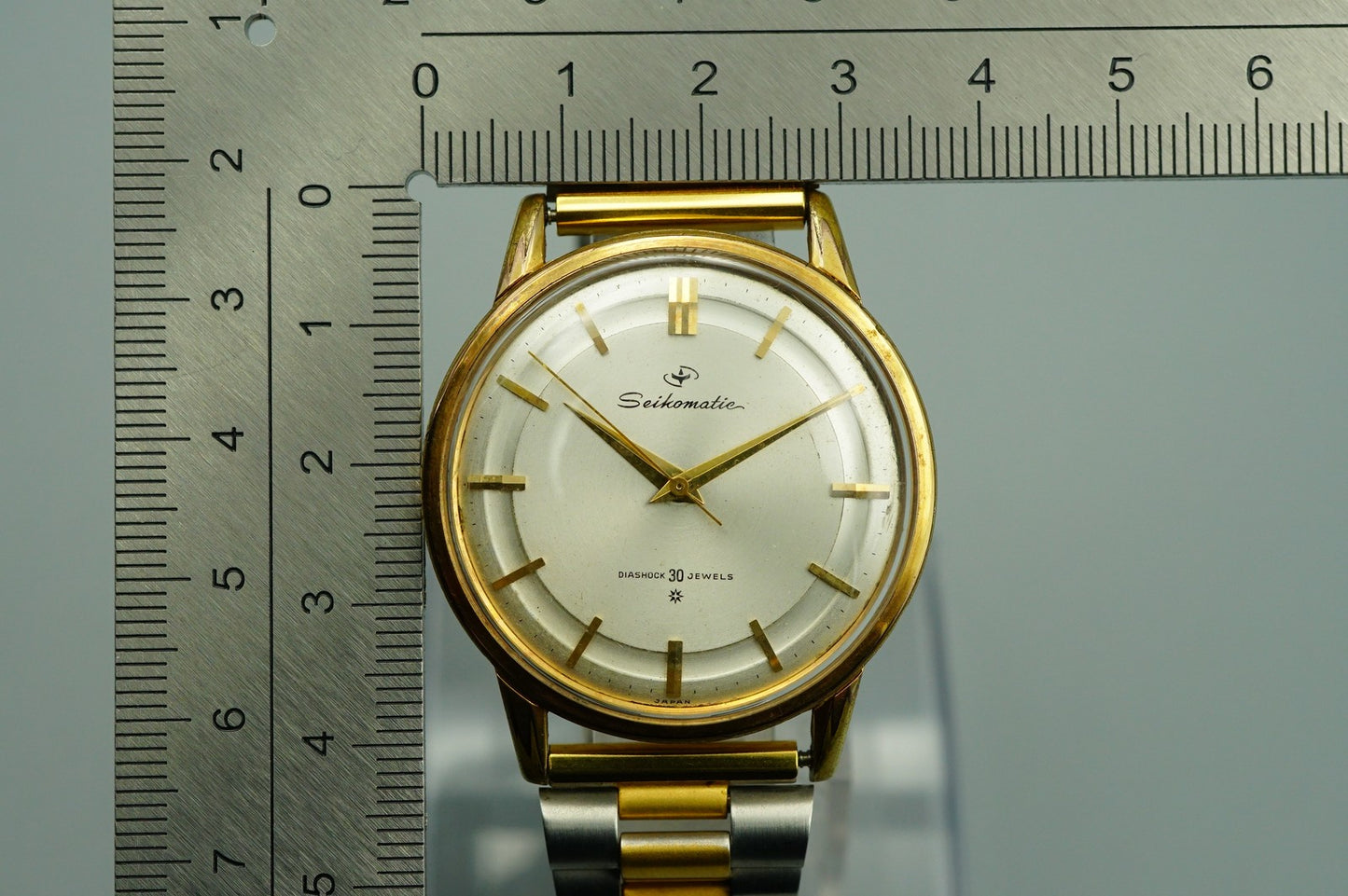 *Exc+5* Vintage SEIKO matic 15007DE Automatic Silver Dial Round 36mm Mens Watch