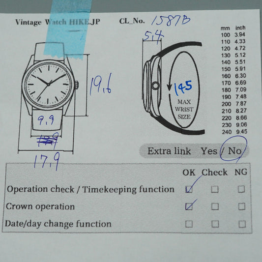 *Exc+5* Vintage SEIKO Vintage 1400-5180 Quartz Black Round 18mm Women Watch