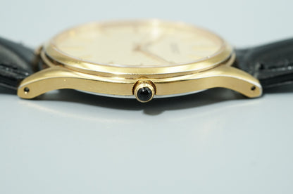 *Exc+5* SEIKO Dolce 8J41-0AJ0 Quartz Gold Dial Round 33mm Women Watch
