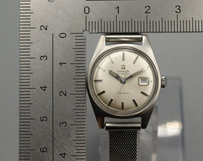 *NEAR MINT* Vintage OMEGA Geneve Cal.684 Automatic Silver Dial Women Watch