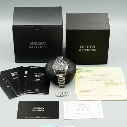 *MINT* Box & Paper SEIKO ASTRON SBXB085 8X22-0AG0-2 Solar Black 46 mm Mens Watch