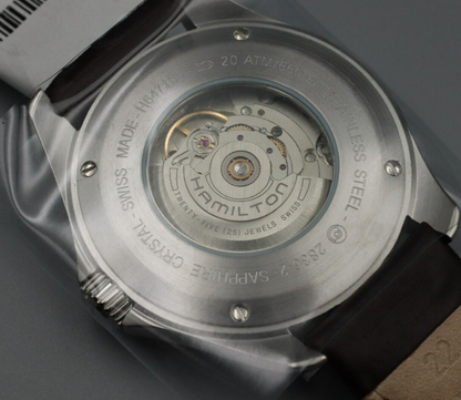 serviced *MINT* HAMILTON Khaki  H647150 Automatic Gray Dial Round Mens Watch