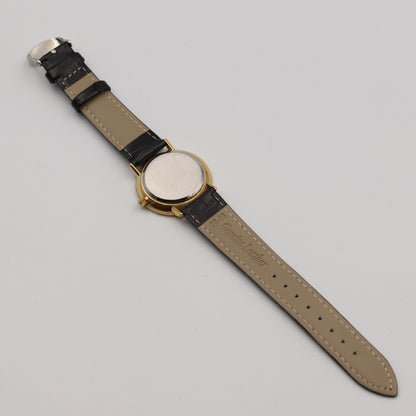 *NEAR MINT* Vintage 1980 OMEGA De Ville Cal.1330 Qz Gold Round 35mm Mens Watch