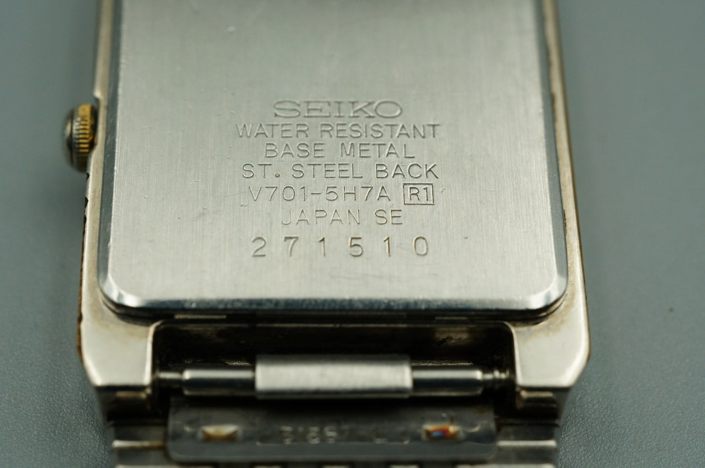 *Exc+5*  SEIKO GALAXY  V701-5H7A Qz Cream Dial Square 23mm Women,Ladies Watch