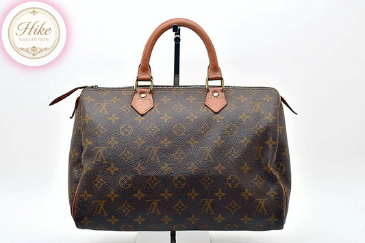 Louis Vuitton Speedy 30 Monogram Brown Handbag M41526 Authentic Condition *A #35
