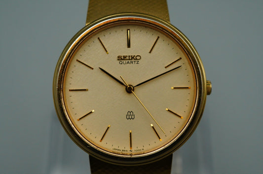 *NEAR MINT* Vintage SEIKO Dolce 9641-7000 Quartz Cream Dial 32 mm Women Watch