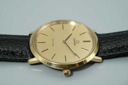Vintage 1973 OMEGA De Ville Cal.625 Ref.111.0107 Hand Wind Gold 33mm Mens Watch