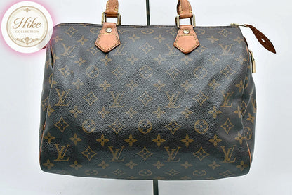 Louis Vuitton Speedy 30 Monogram Brown Handbag M41526 Authentic Condition A #32