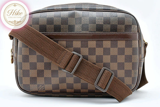 Louis Vuitton Reporter PM Damier Ebene Shoulder Bag N45253 Auth Condition *AB*