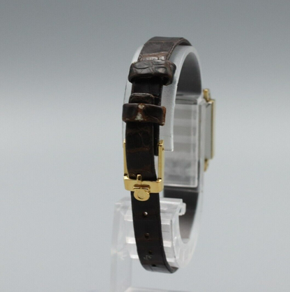 *Exc+5* Vintage OMEGA Geneve Cal.1070 Hand Winding Gold Dial Square Women Watch