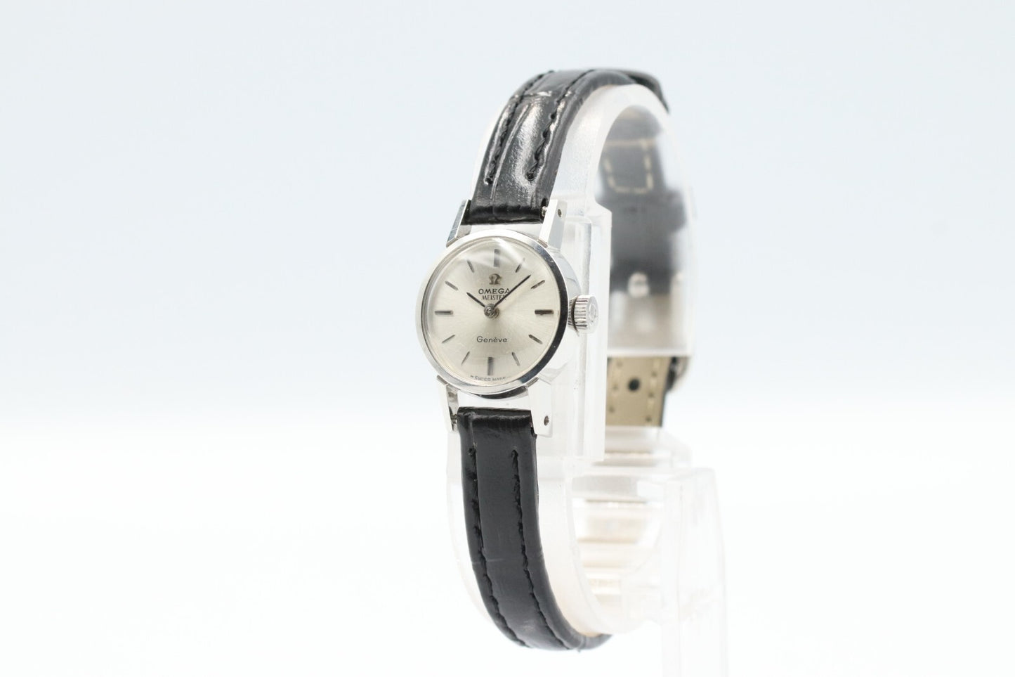 *N MINT* Vintage OMEGA Geneve Cal.484 Hand Winding Silver Dial Round Women Watch