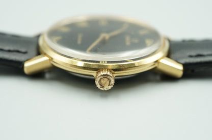 *NEAR MINT* Vintage 1975 OMEGA Geneve Cal.625 Hand Wind Black 25mm Women Watch