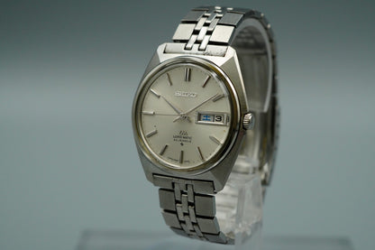 N MINT Vintage SEIKO LORD MATIC 5606-7000 Automatic Silver Round 36mm Mens Watch