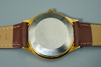 N MINT Vintage 1970s OMEGA De Ville Cal.1325 Ref.192 Qz Gold 35mm Mens Watch