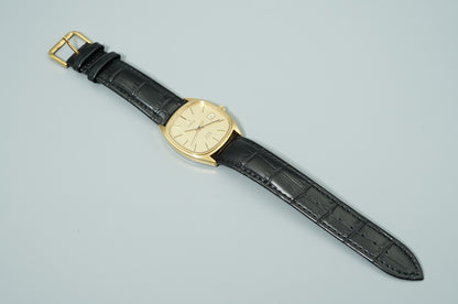 *NEAR MINT* Vintage 1978 OMEGA De Ville Cal.1342 Qz Gold Square 34mm Mens Watch
